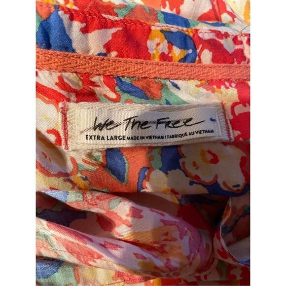 Free People x We The Free Orange Hawaiian Blouse Size XS,S,XL NWT - Picture 4 of 7